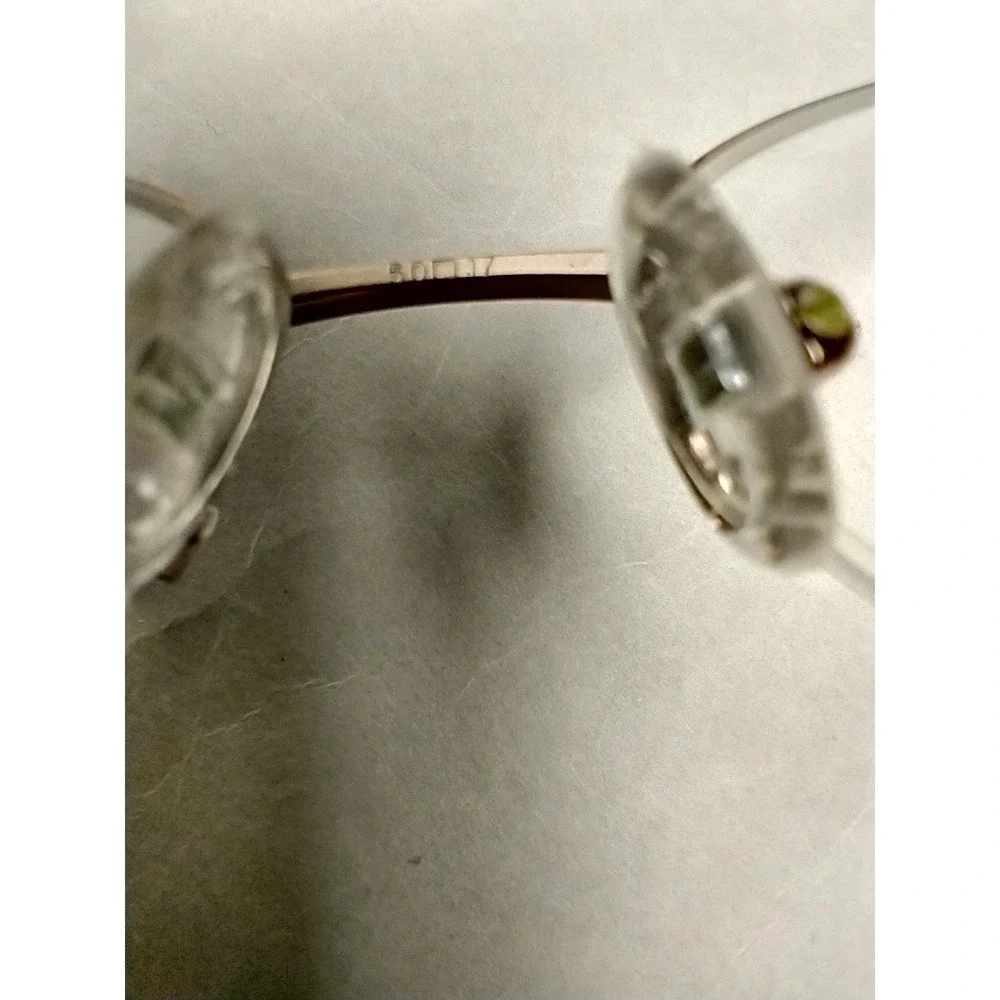 Marchon Tres Jolie 119 NUTMEG Eyeglasses Frames 50 17-135MM Oval FLORAL HALF RIM